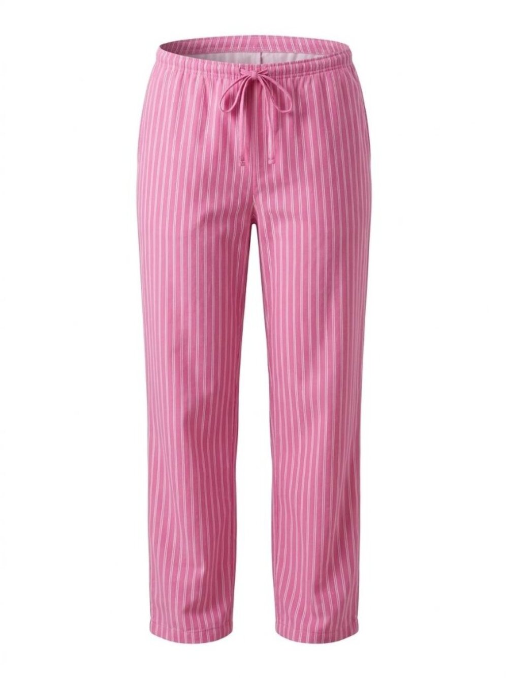 NWT Lauren Ralph Lauren Sz L Pink Black Stripe Drawstring Pajama Pants LN92481